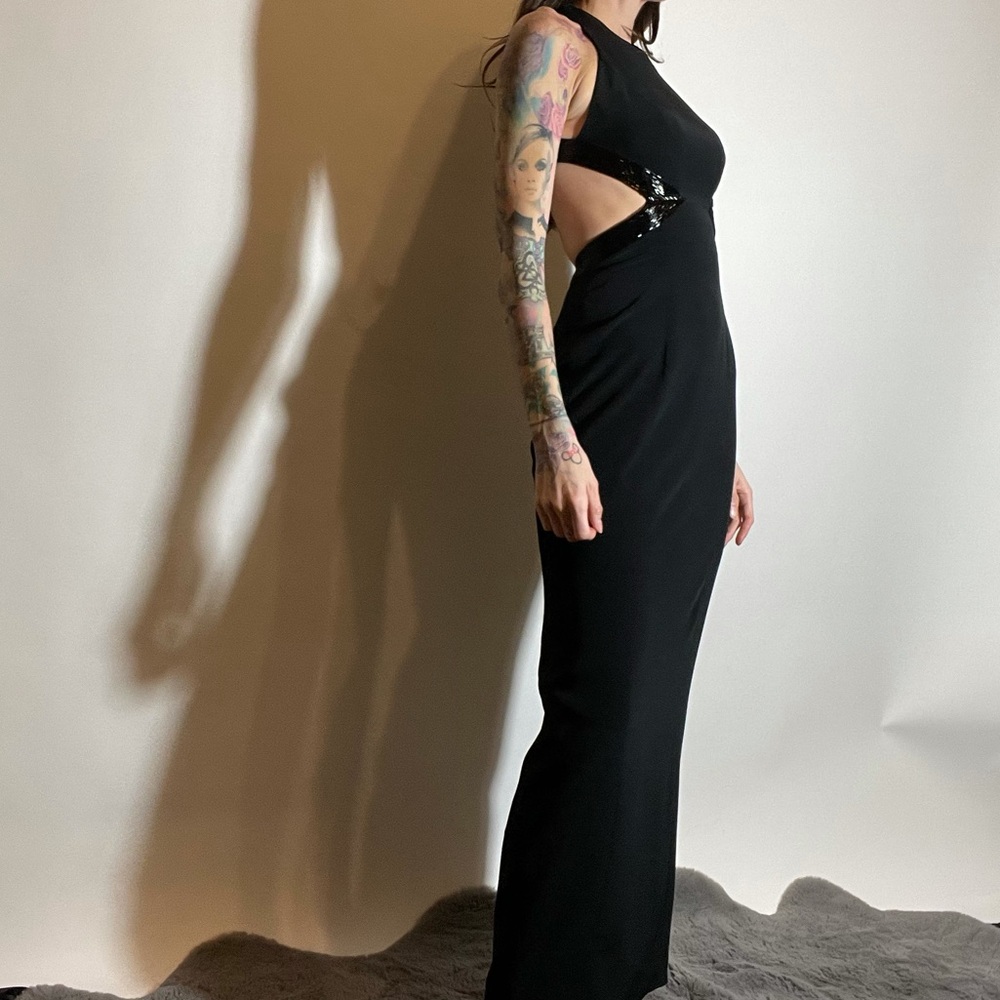 Look unique at your next event! Size 2 Cache Wet Look Beaded Dress๐ - Picture 8 of 11